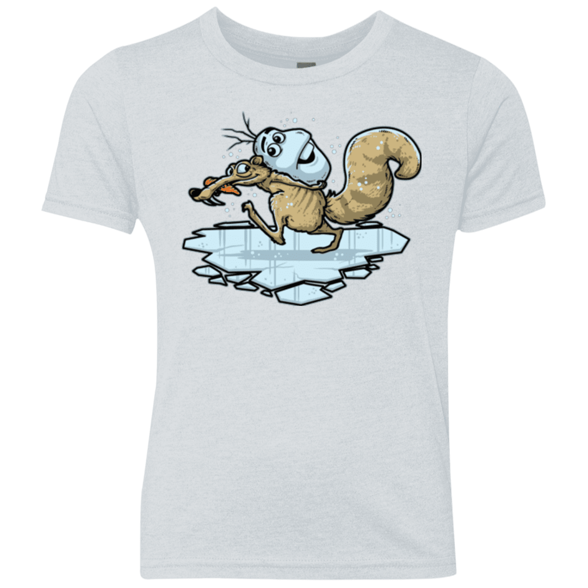 T-Shirts Heather White / YXS FROZENAGE Youth Triblend T-Shirt