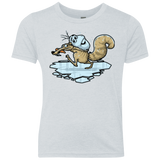 T-Shirts Heather White / YXS FROZENAGE Youth Triblend T-Shirt