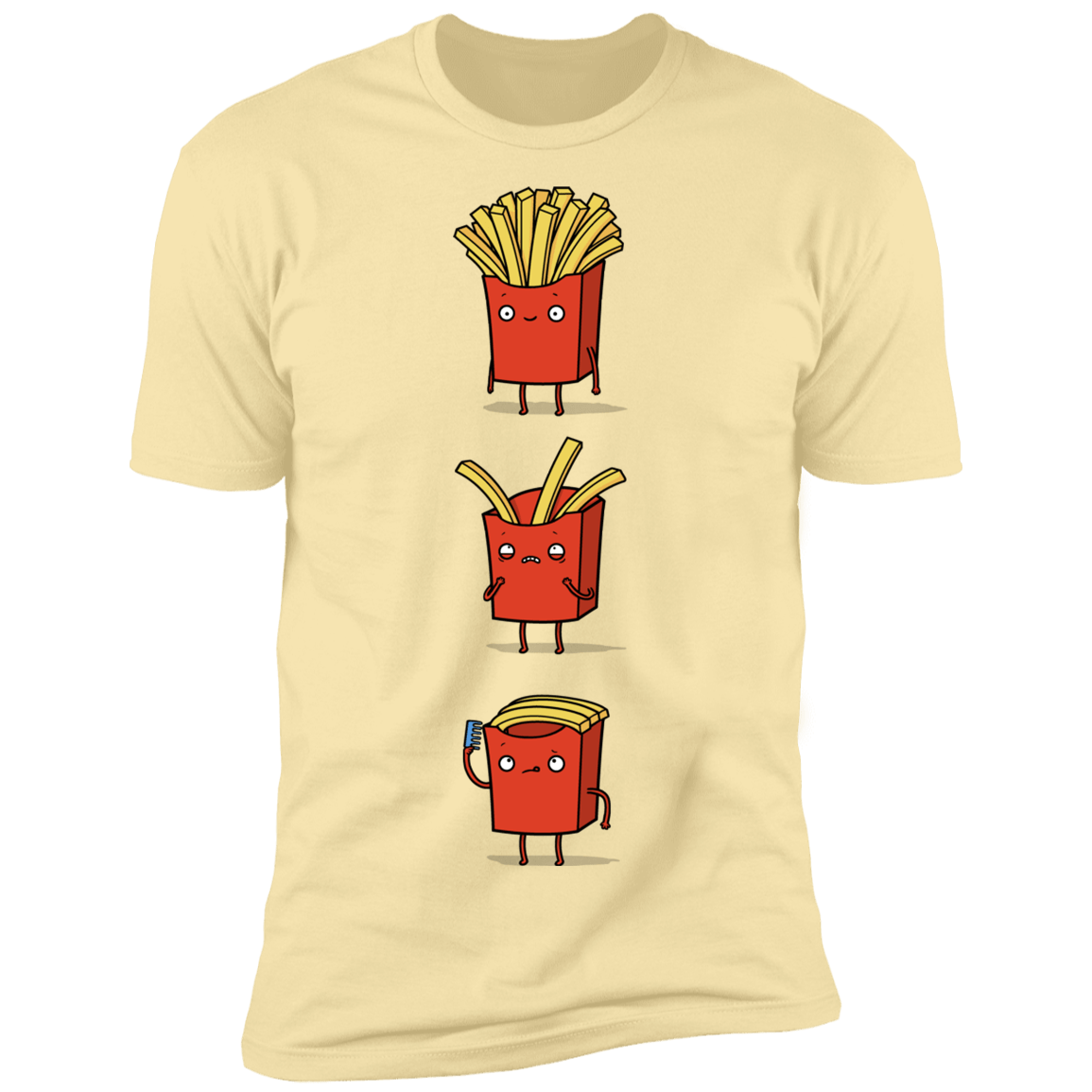 T-Shirts Banana Cream / S Fry Loss Men's Premium T-Shirt