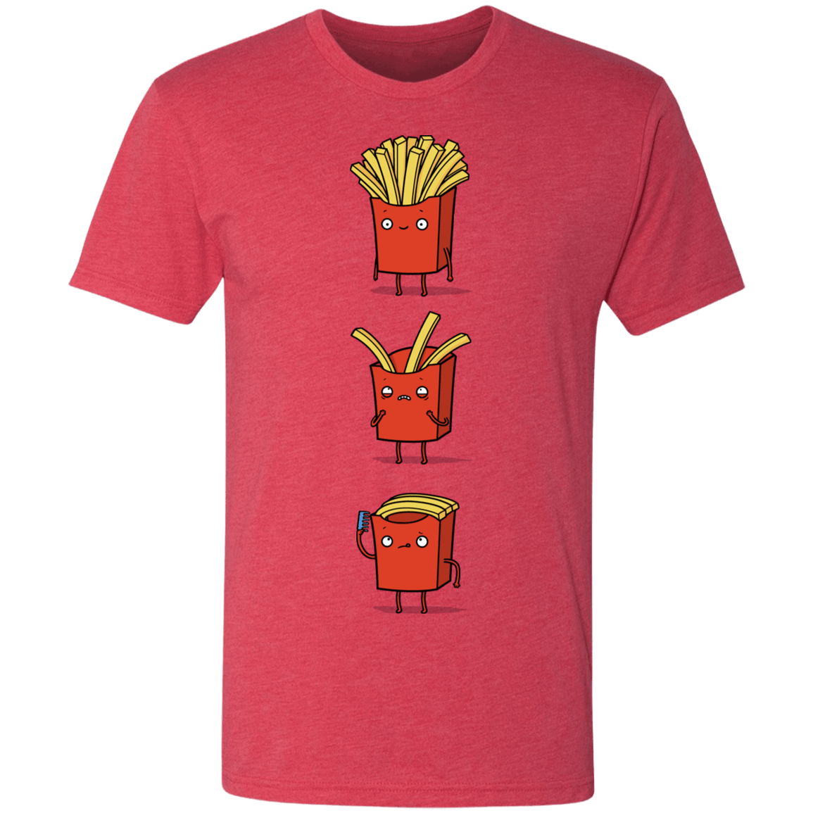 T-Shirts Vintage Red / S Fry Loss Men's Triblend T-Shirt