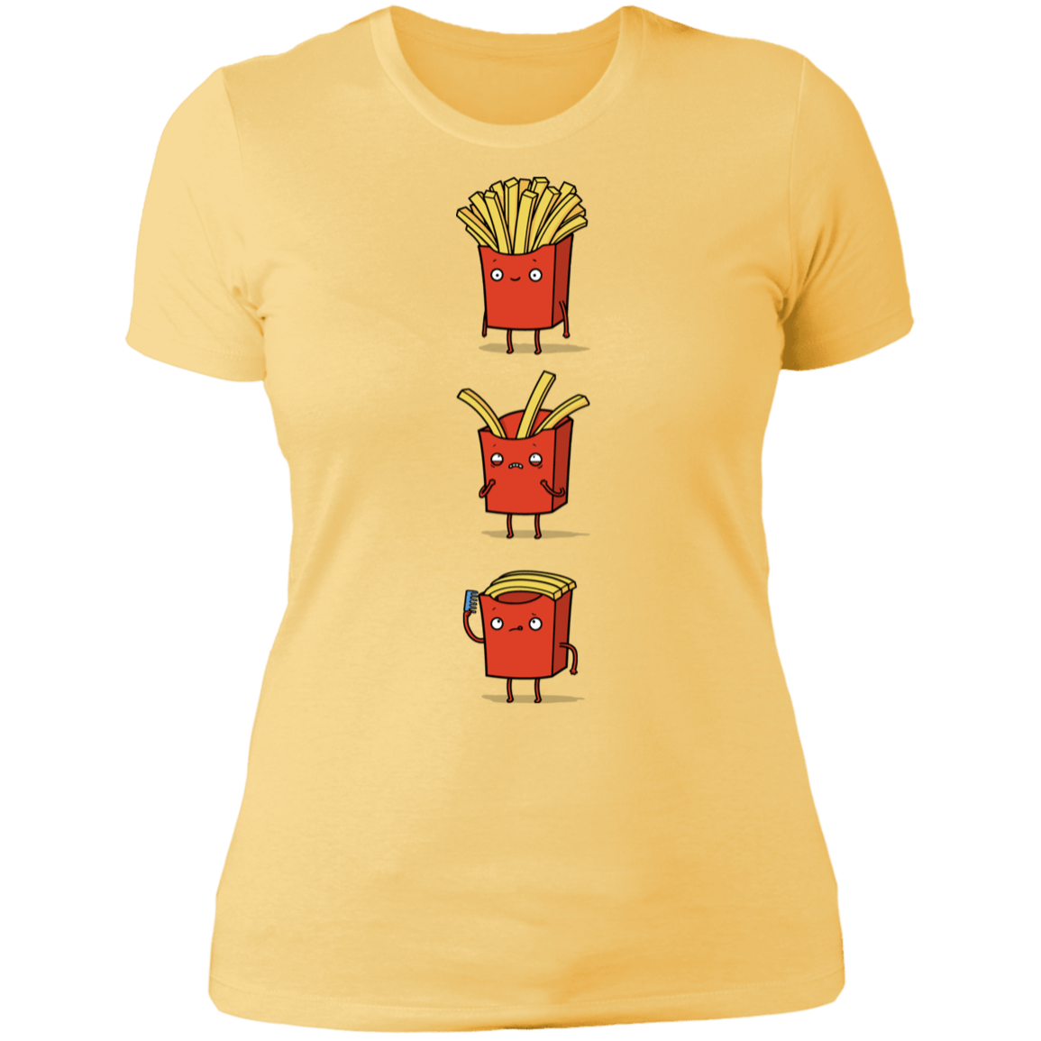T-Shirts Banana Cream/ / S Fry Loss Women's Premium T-Shirt