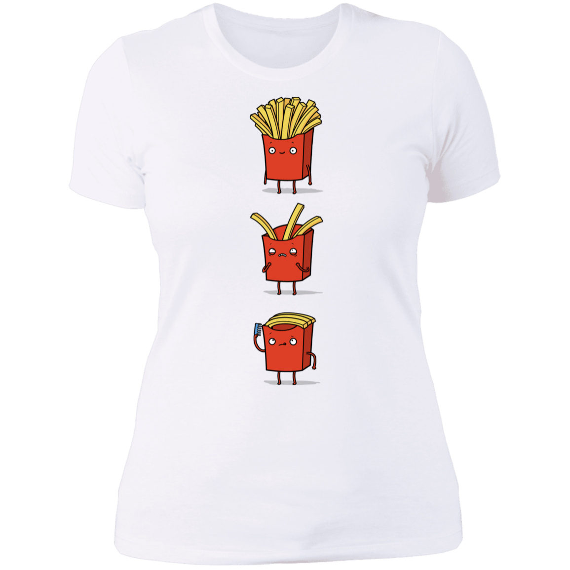 T-Shirts White / S Fry Loss Women's Premium T-Shirt