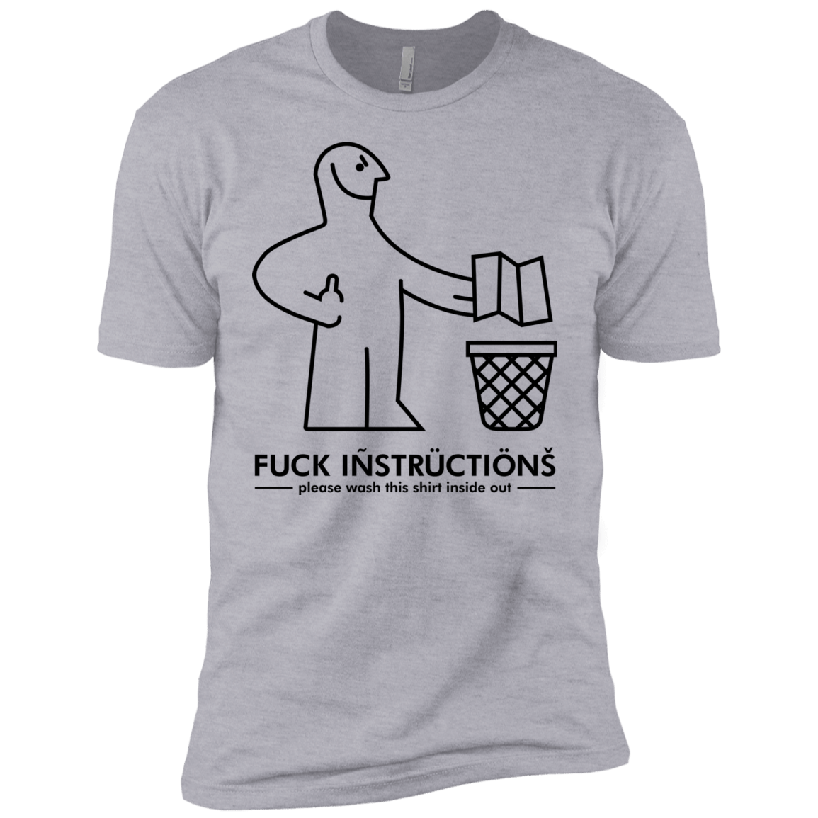T-Shirts Heather Grey / YXS FuckInstructions Boys Premium T-Shirt
