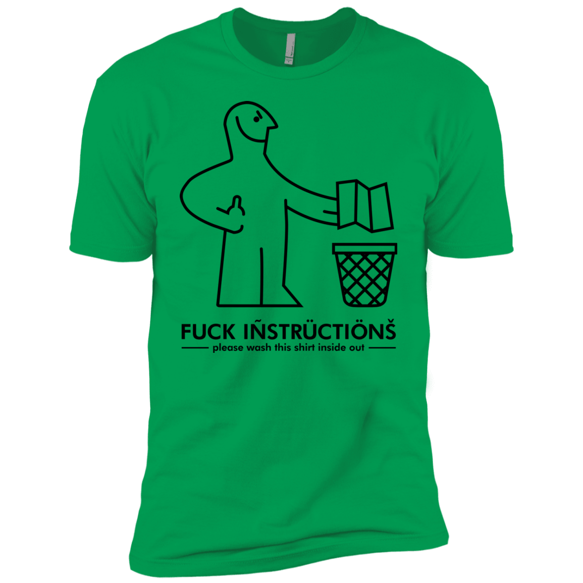 T-Shirts Kelly Green / YXS FuckInstructions Boys Premium T-Shirt