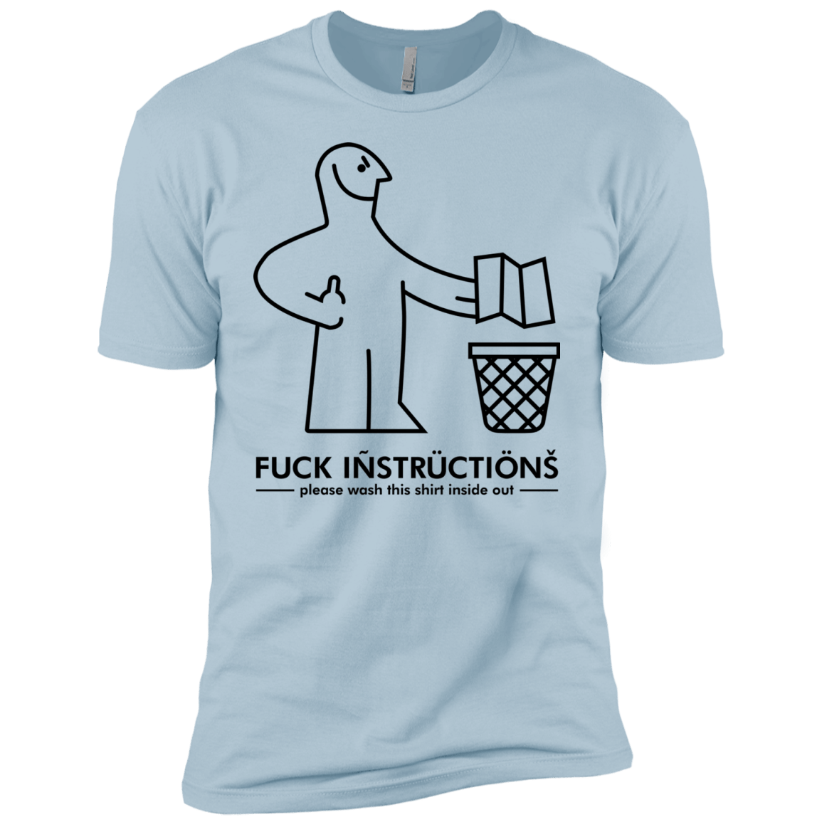 T-Shirts Light Blue / YXS FuckInstructions Boys Premium T-Shirt