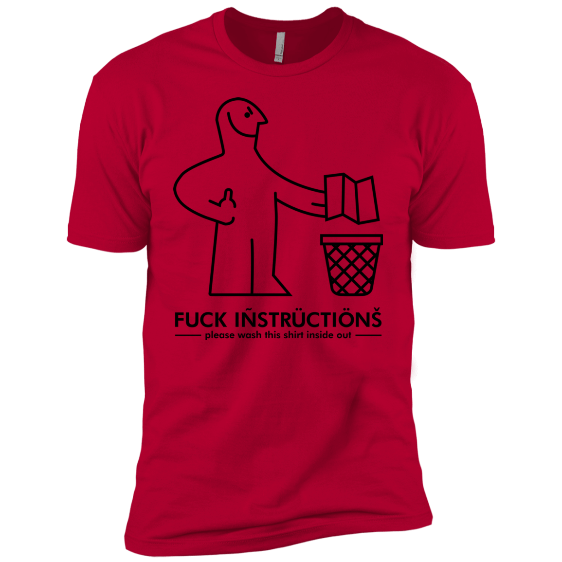T-Shirts Red / YXS FuckInstructions Boys Premium T-Shirt