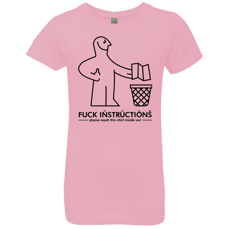 T-Shirts Light Pink / YXS FuckInstructions Girls Premium T-Shirt