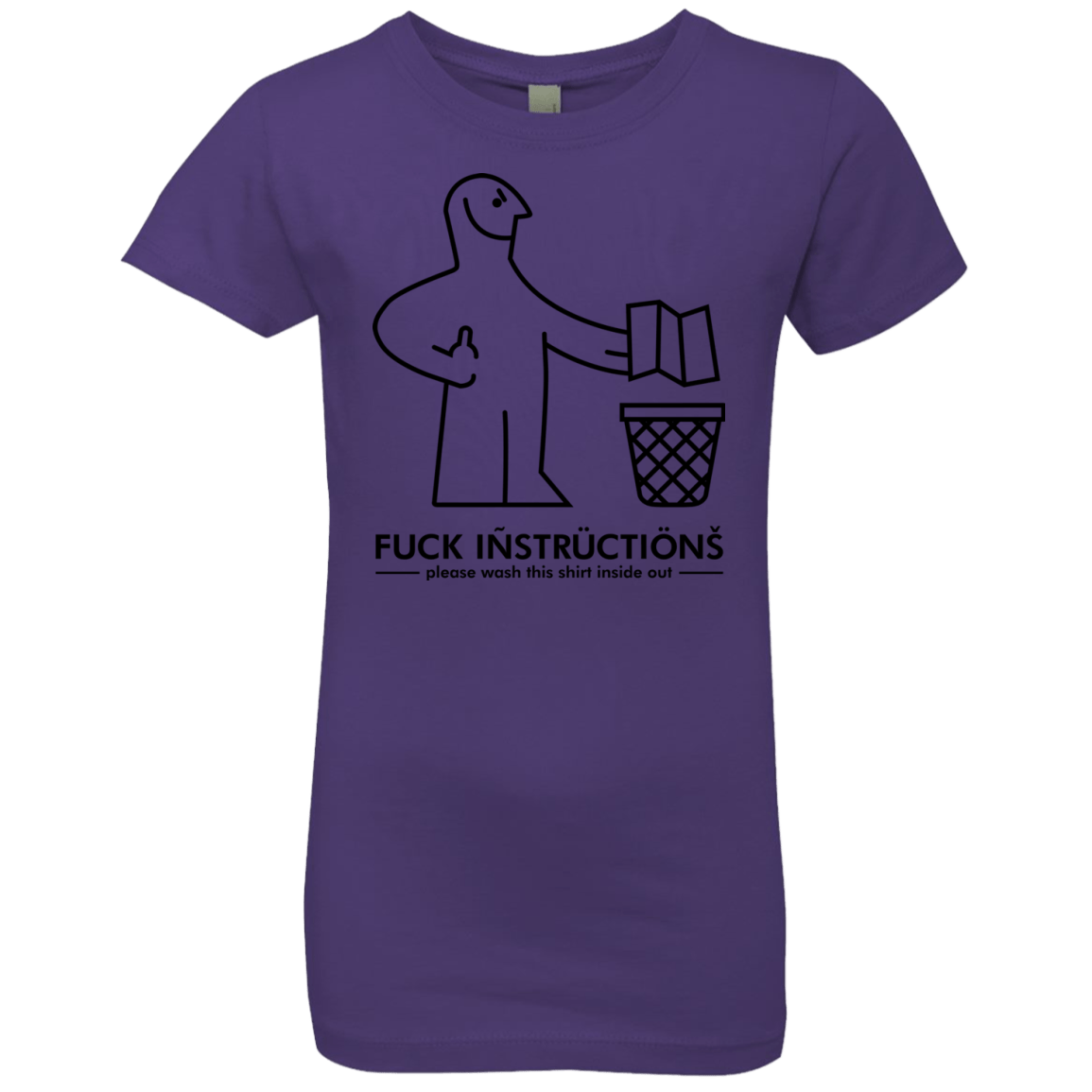 T-Shirts Purple Rush / YXS FuckInstructions Girls Premium T-Shirt