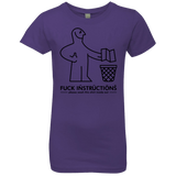 T-Shirts Purple Rush / YXS FuckInstructions Girls Premium T-Shirt
