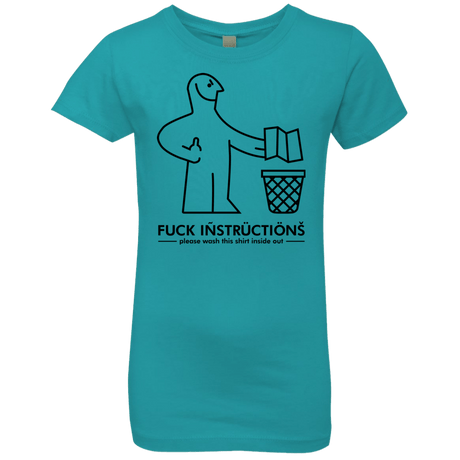 T-Shirts Tahiti Blue / YXS FuckInstructions Girls Premium T-Shirt