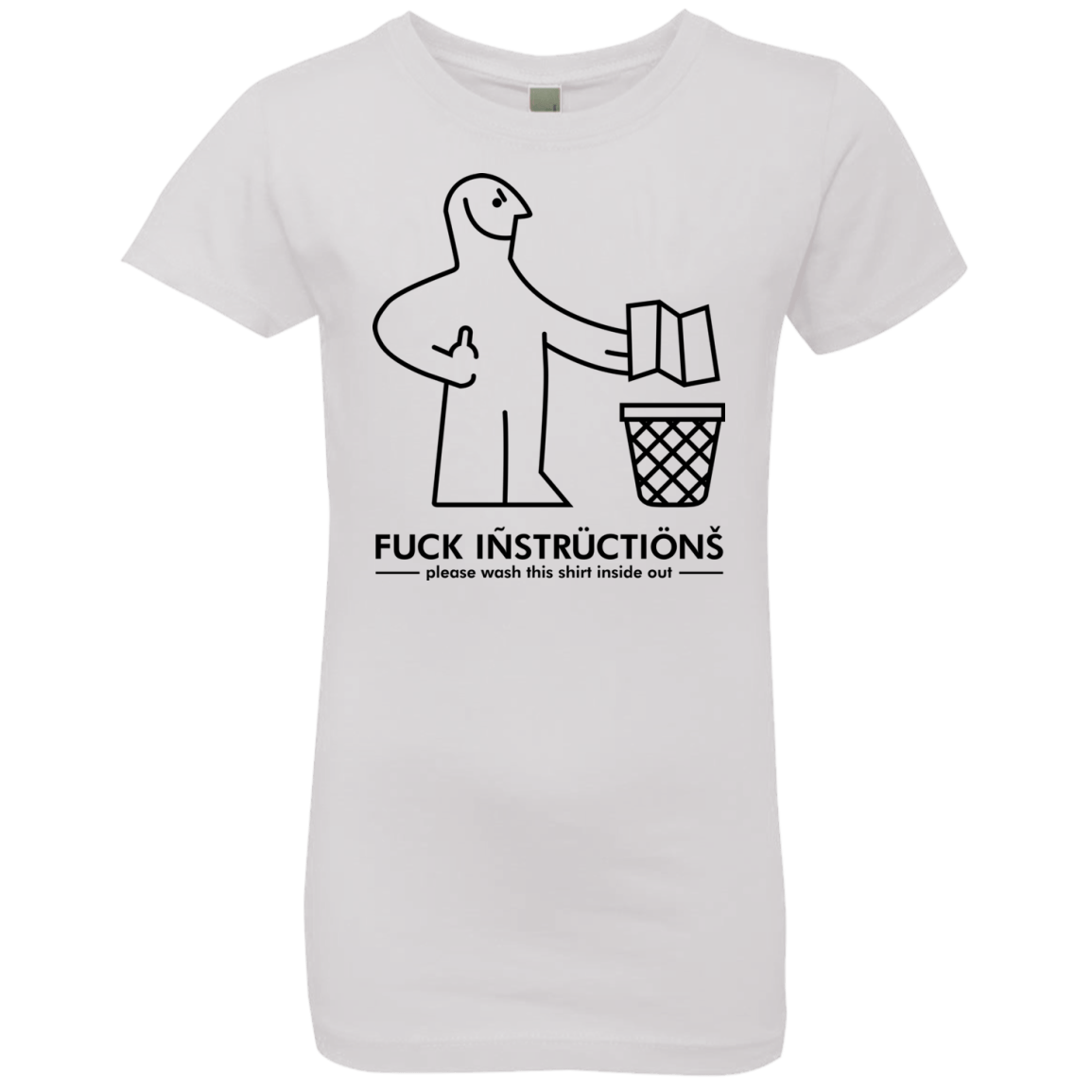 T-Shirts White / YXS FuckInstructions Girls Premium T-Shirt