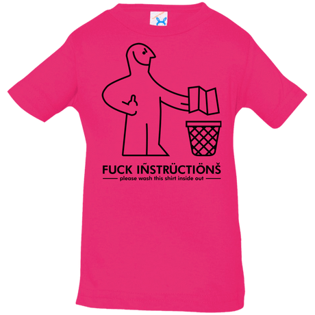 T-Shirts Hot Pink / 6 Months FuckInstructions Infant Premium T-Shirt
