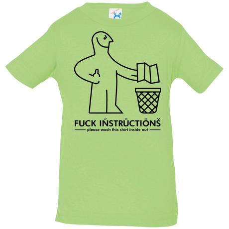 T-Shirts Key Lime / 6 Months FuckInstructions Infant Premium T-Shirt