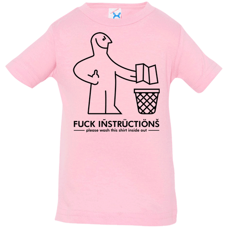 T-Shirts Pink / 6 Months FuckInstructions Infant Premium T-Shirt