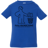 T-Shirts Royal / 6 Months FuckInstructions Infant Premium T-Shirt