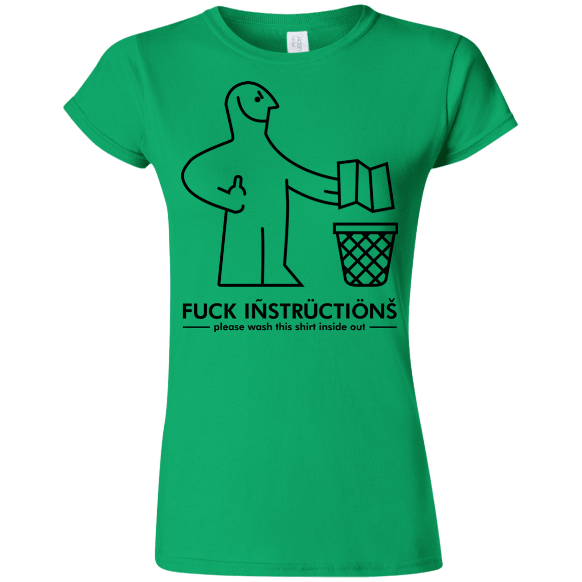 T-Shirts Irish Green / S FuckInstructions Junior Slimmer-Fit T-Shirt