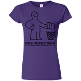 T-Shirts Purple / S FuckInstructions Junior Slimmer-Fit T-Shirt