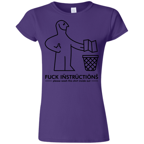 T-Shirts Purple / S FuckInstructions Junior Slimmer-Fit T-Shirt