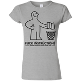 T-Shirts Sport Grey / S FuckInstructions Junior Slimmer-Fit T-Shirt