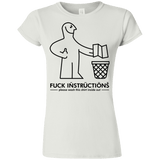 T-Shirts White / S FuckInstructions Junior Slimmer-Fit T-Shirt