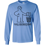 T-Shirts Carolina Blue / S FuckInstructions Men's Long Sleeve T-Shirt