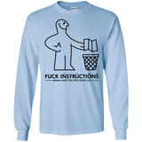 T-Shirts Light Blue / S FuckInstructions Men's Long Sleeve T-Shirt