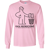 T-Shirts Light Pink / S FuckInstructions Men's Long Sleeve T-Shirt