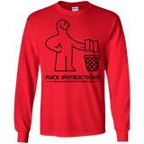 T-Shirts Red / S FuckInstructions Men's Long Sleeve T-Shirt