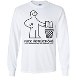 T-Shirts White / S FuckInstructions Men's Long Sleeve T-Shirt