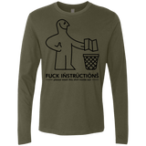 T-Shirts Military Green / S FuckInstructions Men's Premium Long Sleeve