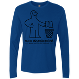 T-Shirts Royal / S FuckInstructions Men's Premium Long Sleeve