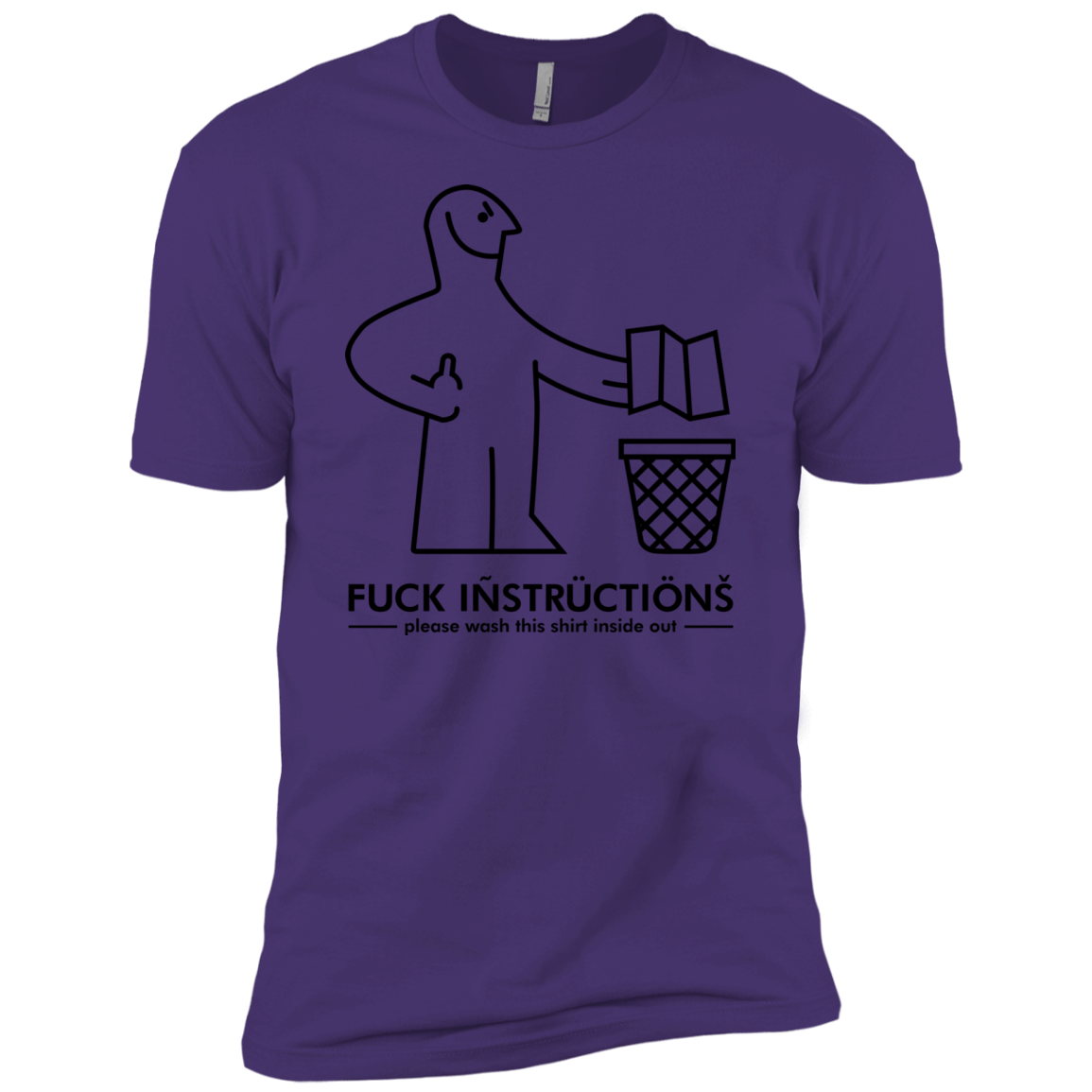 T-Shirts Purple Rush/ / X-Small FuckInstructions Men's Premium T-Shirt