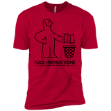 T-Shirts Red / X-Small FuckInstructions Men's Premium T-Shirt