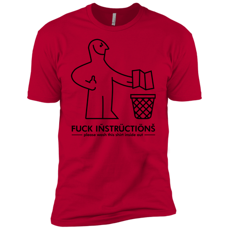 T-Shirts Red / X-Small FuckInstructions Men's Premium T-Shirt