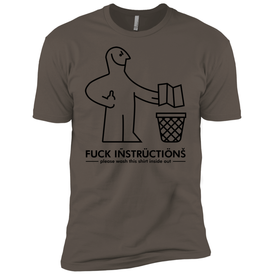 T-Shirts Warm Grey / X-Small FuckInstructions Men's Premium T-Shirt