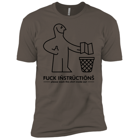 T-Shirts Warm Grey / X-Small FuckInstructions Men's Premium T-Shirt