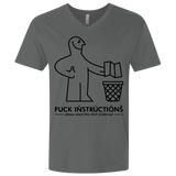 T-Shirts Heavy Metal / X-Small FuckInstructions Men's Premium V-Neck