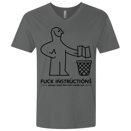 T-Shirts Heavy Metal / X-Small FuckInstructions Men's Premium V-Neck