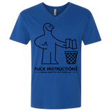 T-Shirts Royal / X-Small FuckInstructions Men's Premium V-Neck
