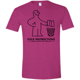 T-Shirts Antique Heliconia / S FuckInstructions Men's Semi-Fitted Softstyle