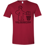 T-Shirts Cardinal Red / S FuckInstructions Men's Semi-Fitted Softstyle