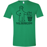 T-Shirts Heather Irish Green / S FuckInstructions Men's Semi-Fitted Softstyle