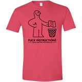 T-Shirts Heather Red / S FuckInstructions Men's Semi-Fitted Softstyle