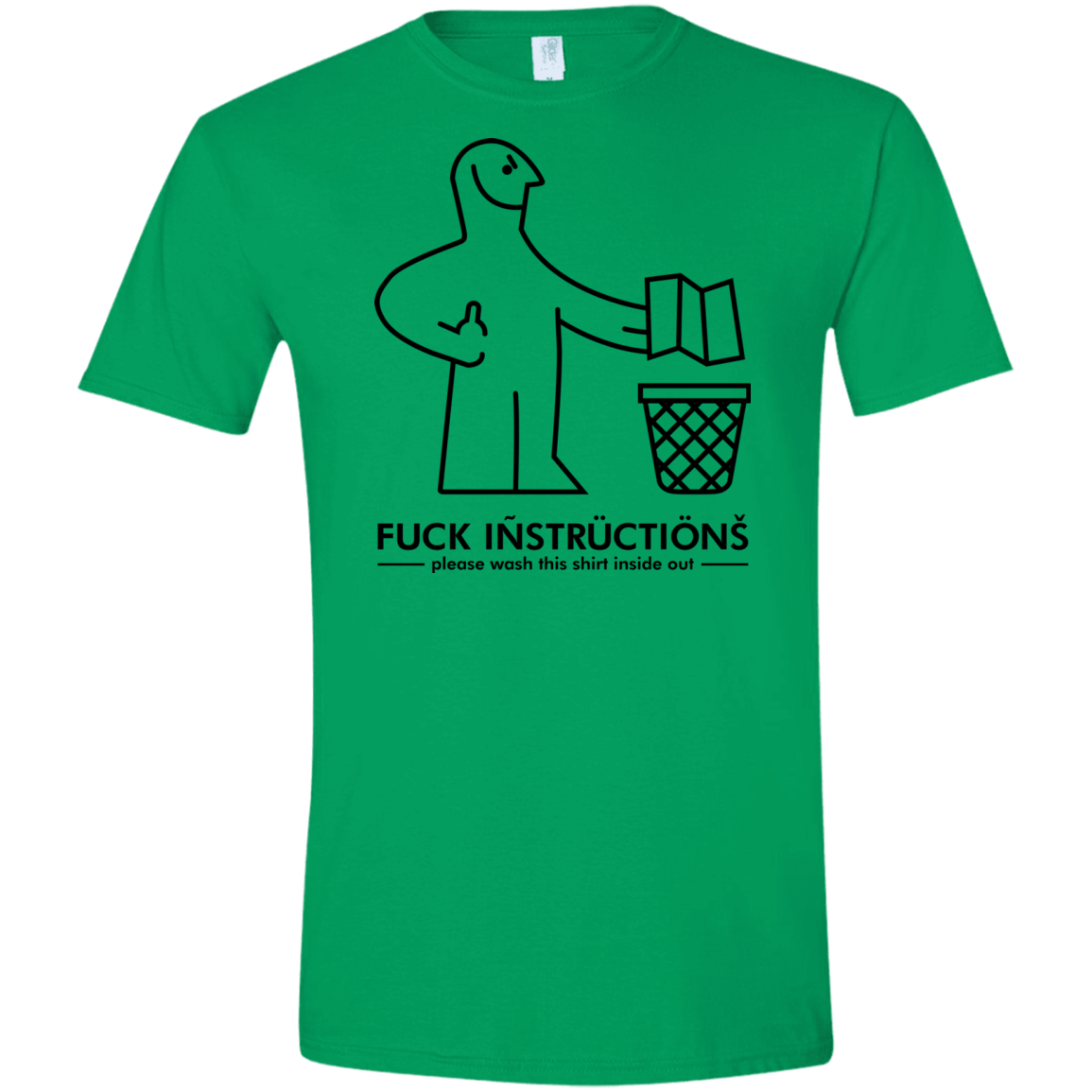 T-Shirts Irish Green / S FuckInstructions Men's Semi-Fitted Softstyle