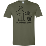 T-Shirts Military Green / S FuckInstructions Men's Semi-Fitted Softstyle