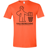 T-Shirts Orange / S FuckInstructions Men's Semi-Fitted Softstyle