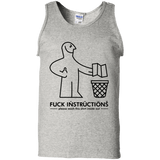 T-Shirts Ash / S FuckInstructions Men's Tank Top