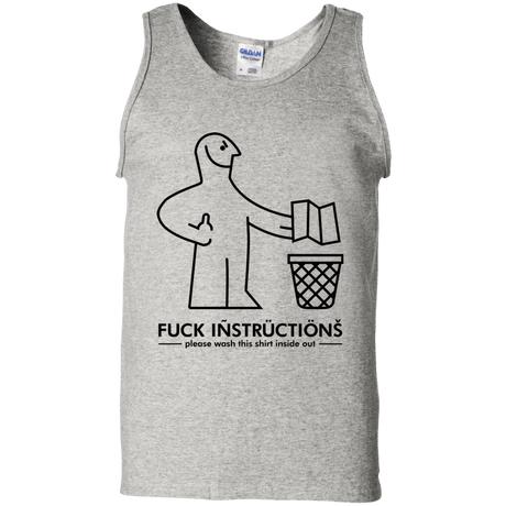 T-Shirts Ash / S FuckInstructions Men's Tank Top