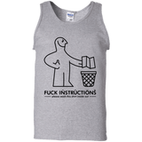 T-Shirts Sport Grey / S FuckInstructions Men's Tank Top