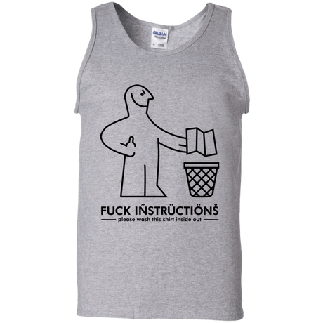 T-Shirts Sport Grey / S FuckInstructions Men's Tank Top